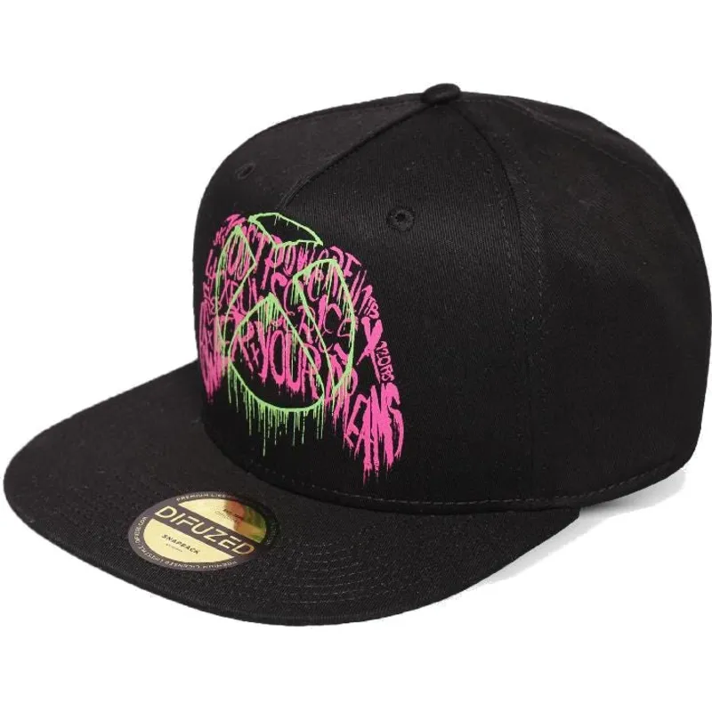 gorra-plana-negra-snapback-xbox-core-microsoft-de-difuzed