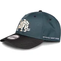snapback-kappe-mit-gebogenem-schirm-in-blau-und-schwarz-tremortusk-mammut-forbidden-west-horizon-von-difuzed