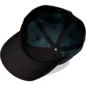snapback-kappe-mit-gebogenem-schirm-in-blau-und-schwarz-tremortusk-mammut-forbidden-west-horizon-von-difuzed
