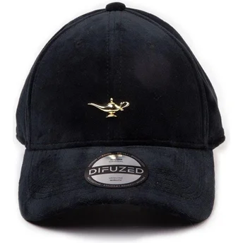 Gorra curva negra ajustable Lámpara mágica Metal Badge Aladdin Disney de Difuzed