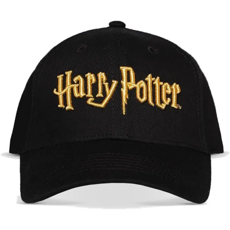 schwarze-gebogene-snapback-kappe-gold-logo-harry-potter-von-difuzed