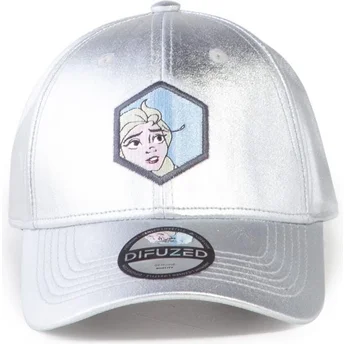 Gorra curva plateada ajustable Elsa Frozen 2 Disney de Difuzed