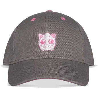 Gorra curva gris y rosa snapback Jigglypuff Pokémon de Difuzed