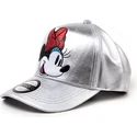 silberne-minnie-mouse-disney-snapback-kappe-mit-gebogenem-schirm-von-difuzed