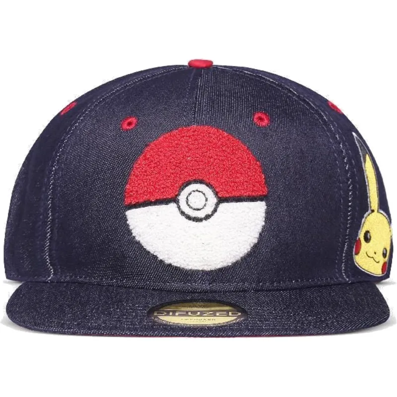 cepur-plakana-zils-snapback-vaquero-pikachu-no-difuzed