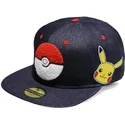 gorra-plana-azul-vaquero-snapback-poke-ball-pikachu-pokemon-de-difuzed