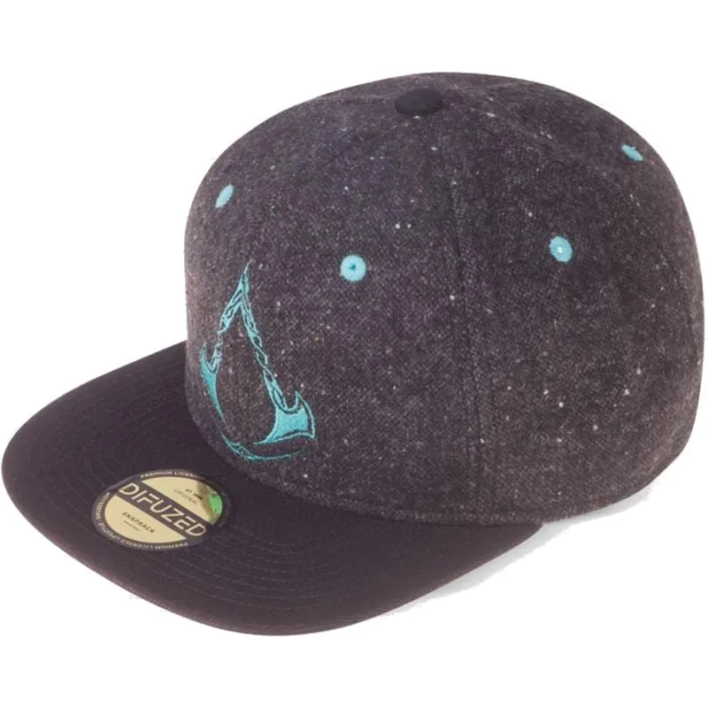 cepur-plakana-melns-snapback-valhalla-no-difuzed