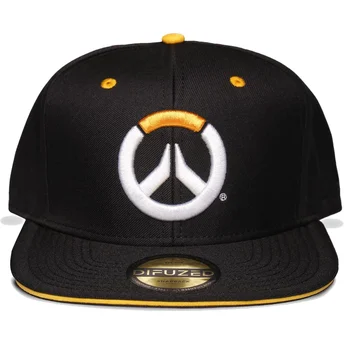 Gorra plana negra snapback Logo Overwatch de Difuzed