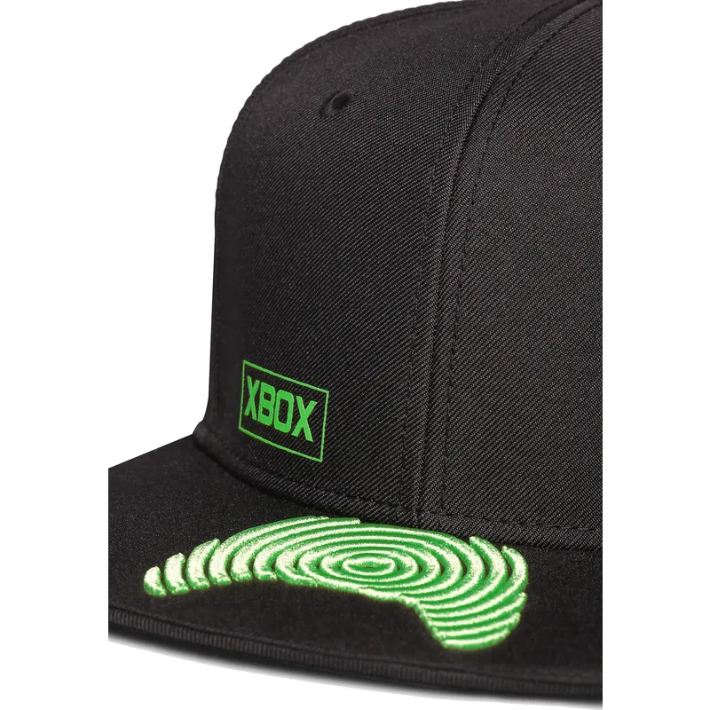 cepur-plakana-melns-snapback-visor-controller-microsoft-no-difuzed