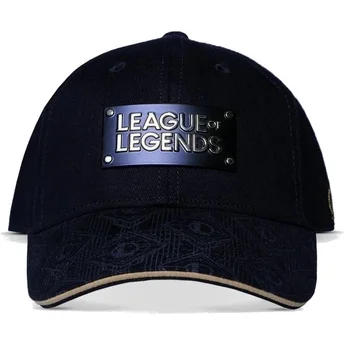 Difuzed Curved Brim Metal Plate League of Legends Black Snapback Cap