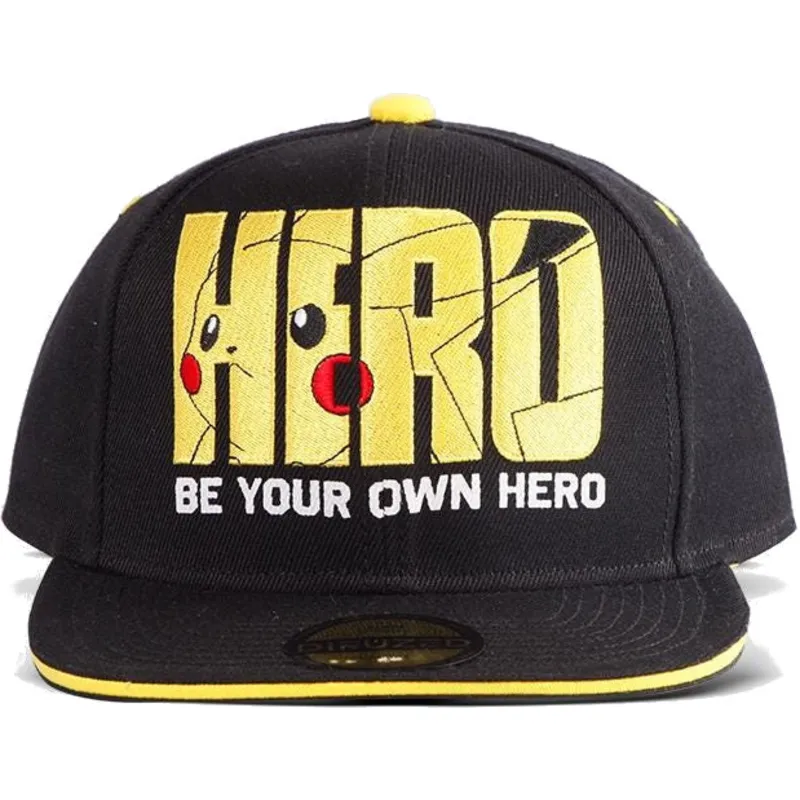 cepur-plakana-melns-snapback-be-your-own-hero-olympics-no-difuzed