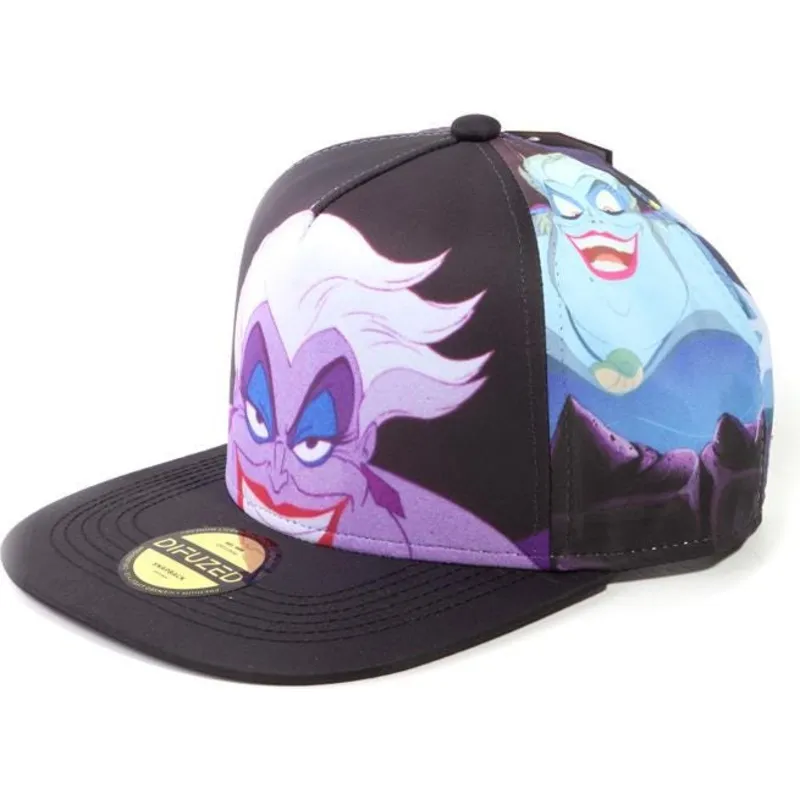 cepur-plakana-melns-snapback-la-sirenita-no-difuzed cepur-plakana-melns-snapback-la-sirenita-no-difuzed