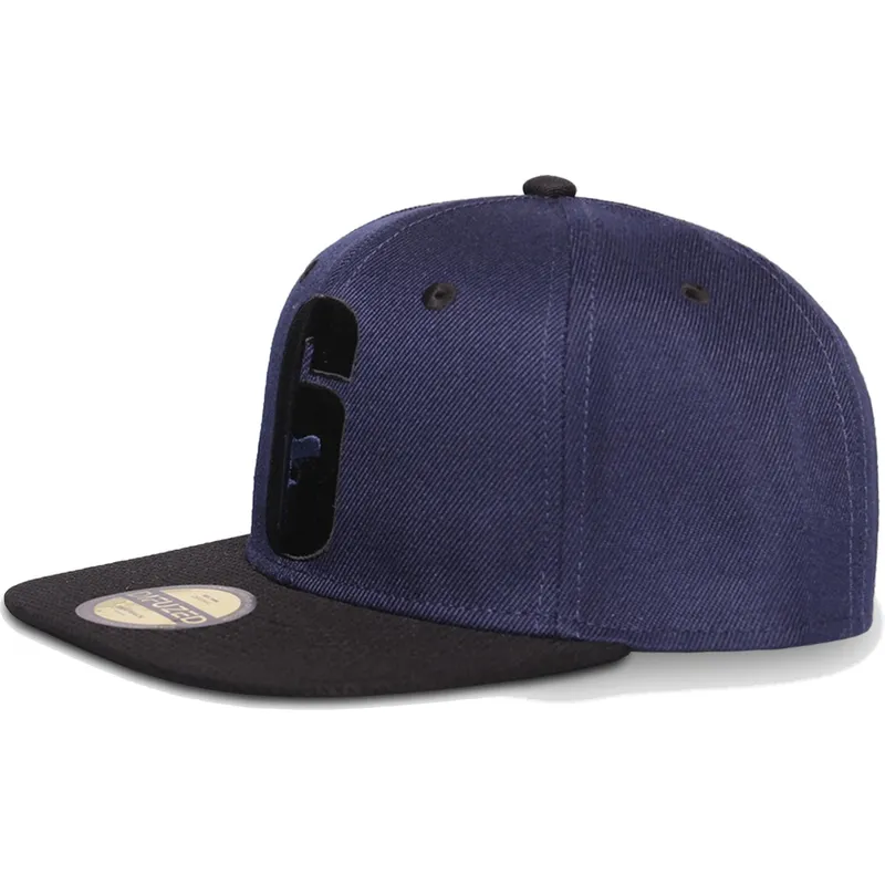 cepur-plakana-tumsi-zils-snapback-no-difuzed