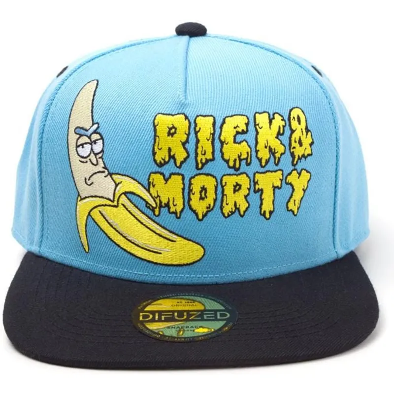 cepur-plakana-zils-snapback-banana-no-difuzed