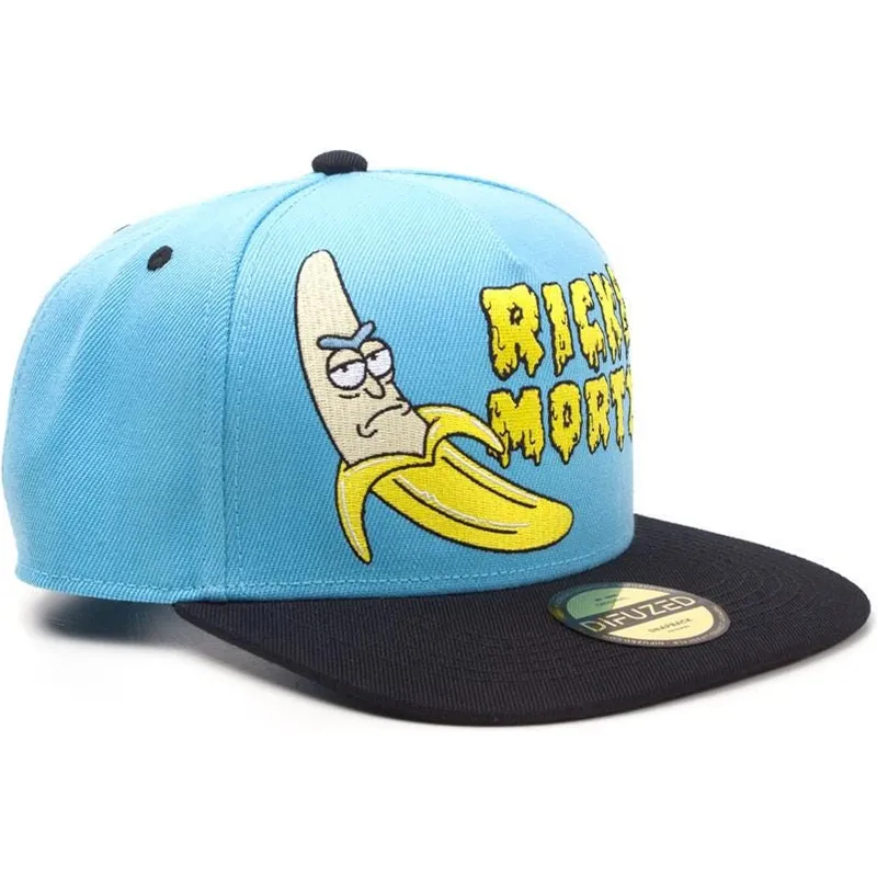 cepur-plakana-zils-snapback-banana-no-difuzed