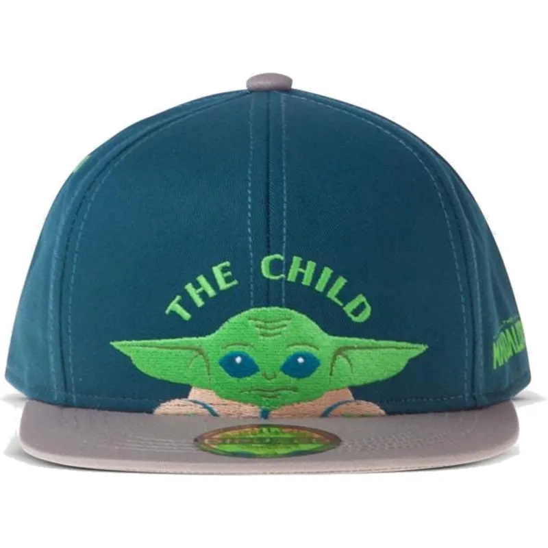 cepur-plakana-zils-snapback-berniem-baby-yoda-the-child-the-mandalorian-no-difuzed