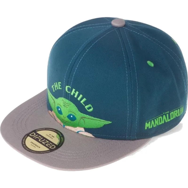 cepur-plakana-zils-snapback-berniem-baby-yoda-the-child-the-mandalorian-no-difuzed