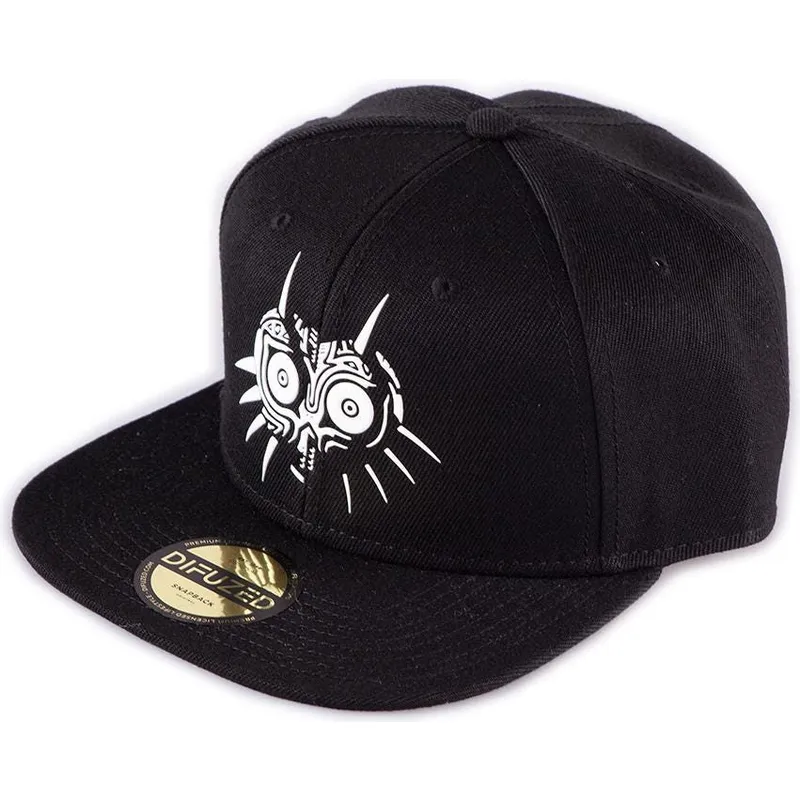 cepur-plakana-melns-snapback-white-no-difuzed
