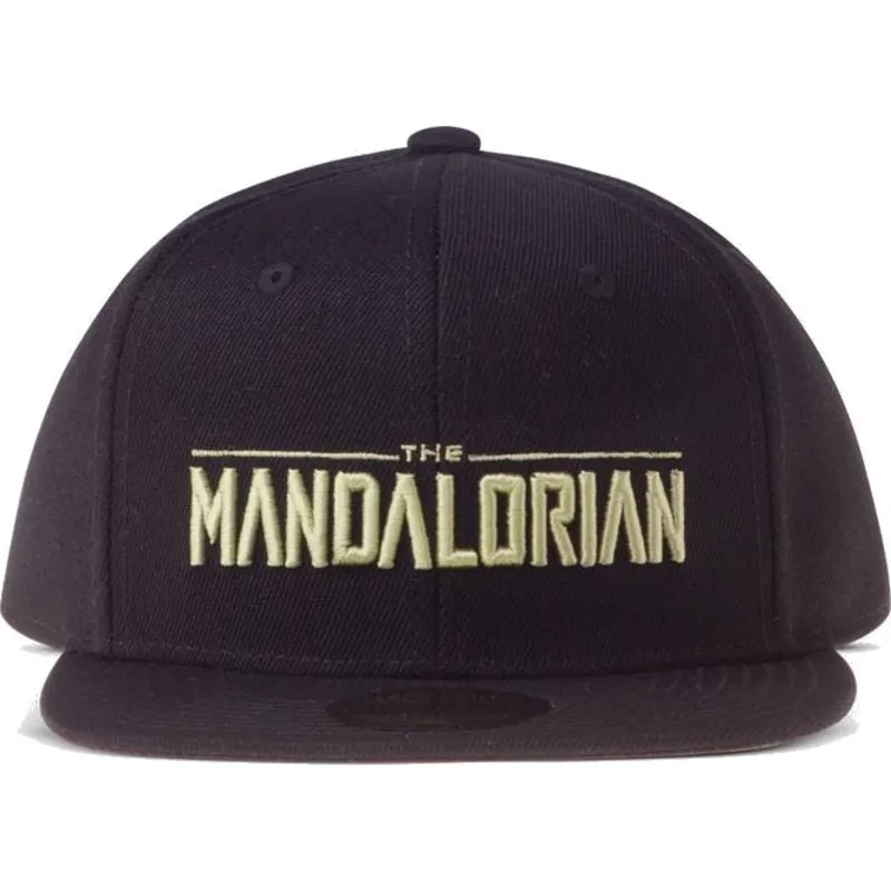 cepur-plakana-melns-snapback-the-mandalorian-silhouette-no-difuzed