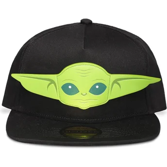 Gorra plana negra snapback Grogu Baby Yoda The Mandalorian Star Wars de Difuzed