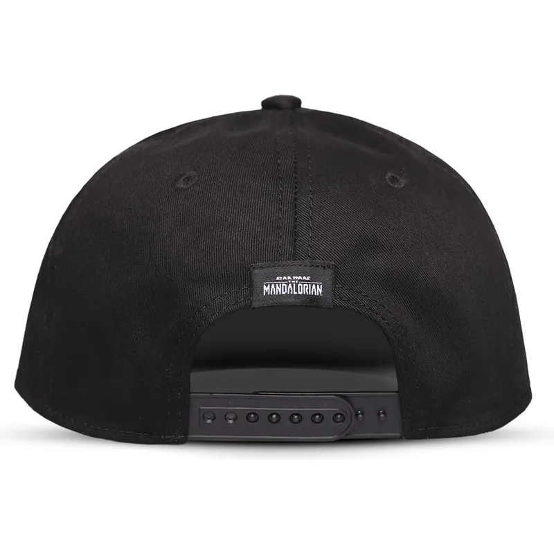 cepur-plakana-melns-snapback-berniem-baby-yoda-the-mandalorian-no-difuzed