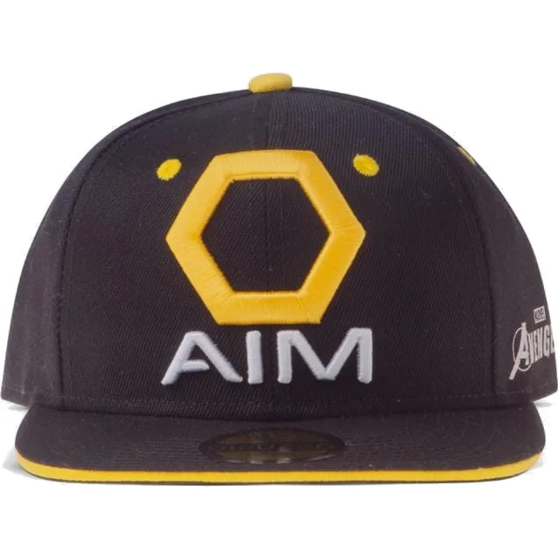 cepur-plakana-melns-snapback-aim-avengers-no-difuzed cepur-plakana-melns-snapback-aim-avengers-no-difuzed