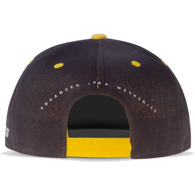 schwarze-und-gelbe-flache-snapback-kappe-aim-avengers-marvel-comics-von-difuzed