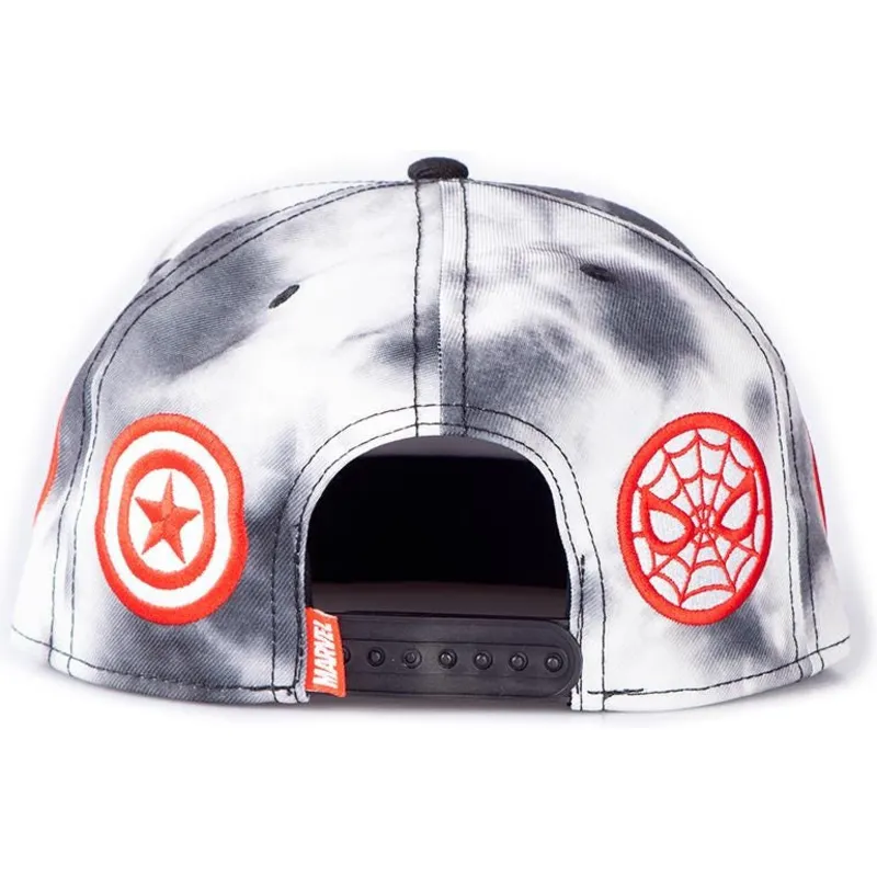 cepur-plakana-balts-snapback-tye-dye-badge-no-difuzed cepur-plakana-balts-snapback-tye-dye-badge-no-difuzed