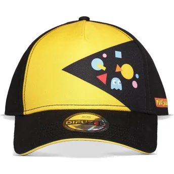 Difuzed Curved Brim Pac-Man Black Snapback Cap