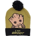gorro-marron-y-negro-con-pompon-groot-kawaii-art-marvel-comics-de-difuzed