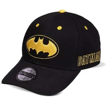 schwarze-snapback-cap-mit-gebogenem-schirm-batman-core-logo-dc-comics-von-difuzed