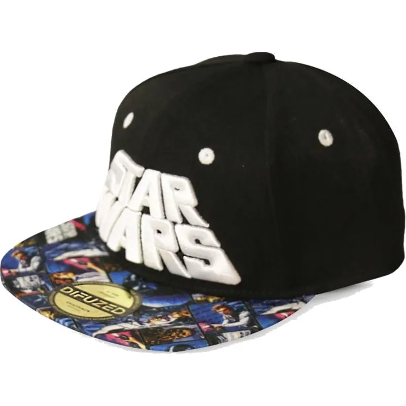 cepur-plakana-melns-snapback-all-over-print-poster-star-wars-no-difuzed