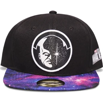 Difuzed Flat Brim What If…? Marvel Comics Black and Purple Snapback Cap