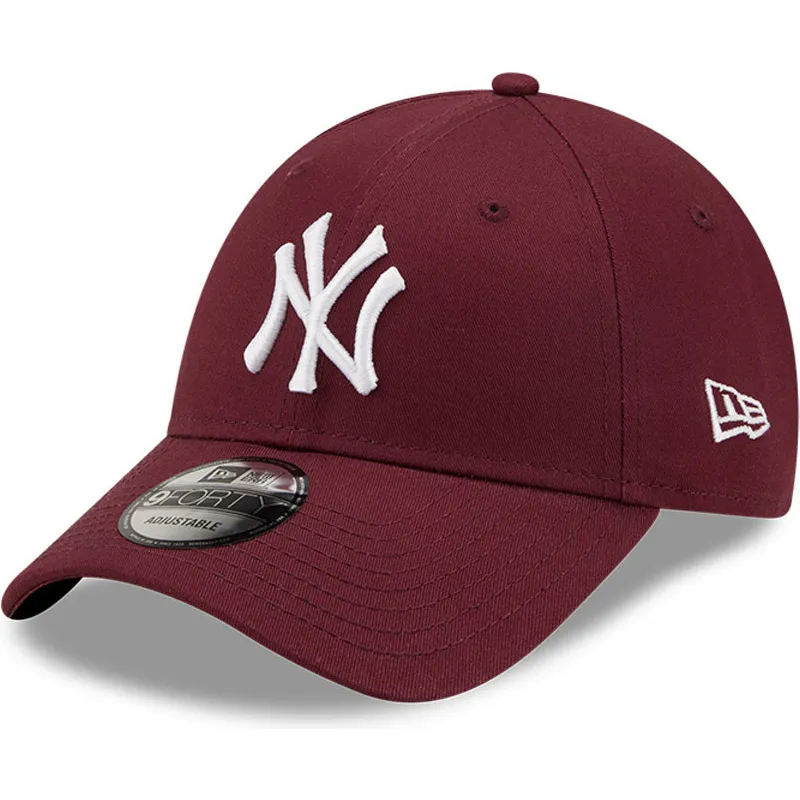cepur-izliekta-sarkans-regulejams-9forty-league-essential-no-new-york-yankees-mlb-no-new-era