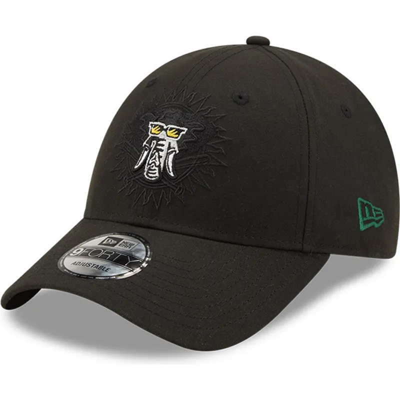 cepur-izliekta-melns-snapback-9forty-elemental-no-oakland-athletics-mlb-no-new-era