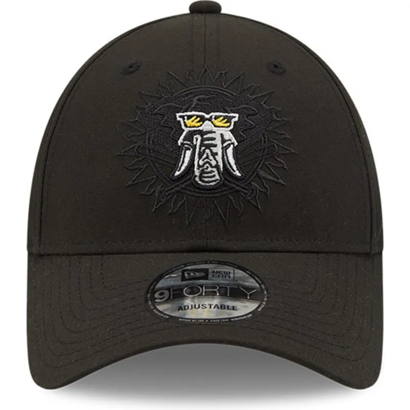 cepur-izliekta-melns-snapback-9forty-elemental-no-oakland-athletics-mlb-no-new-era