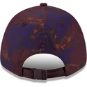 verstellbare-bordeauxrote-curved-cap-mit-marineblauem-logo-9forty-ray-scape-der-new-york-yankees-mlb-von-new-era