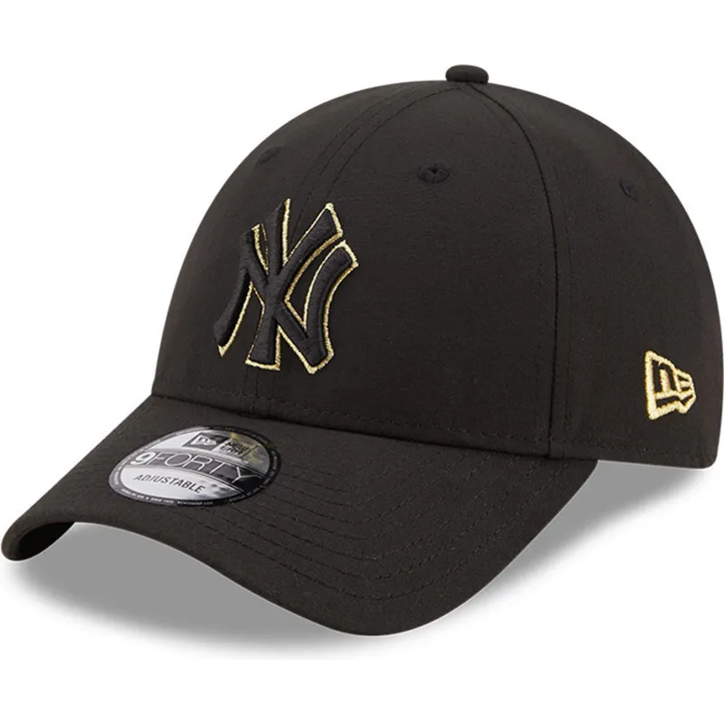 cepur-izliekta-melns-regulejams-9forty-black-and-gold-no-new-york-yankees-mlb-no-new-era