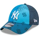 cepur-izliekta-zils-regulejams-9forty-paisley-print-no-new-york-yankees-mlb-no-new-era