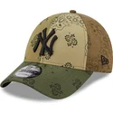 cepur-izliekta-zals-regulejams-9forty-paisley-print-no-new-york-yankees-mlb-no-new-era