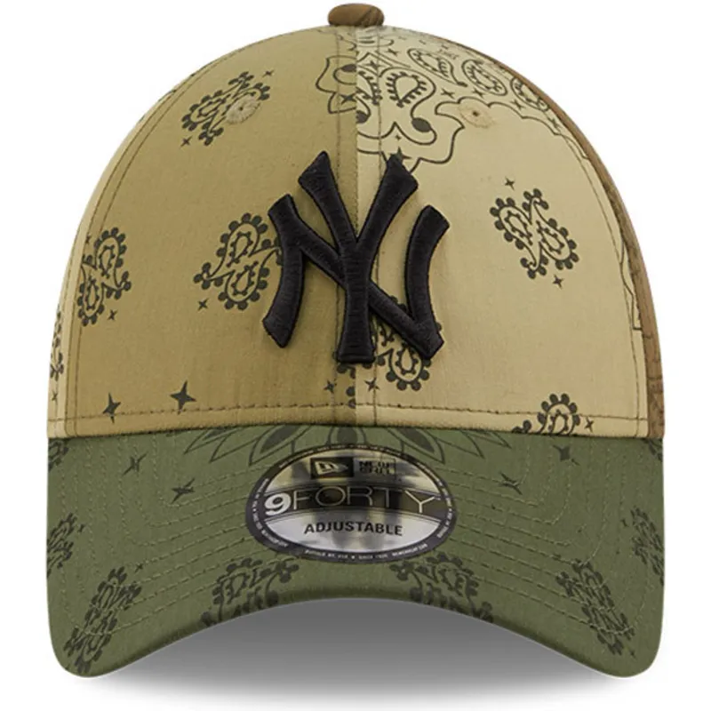 cepur-izliekta-zals-regulejams-9forty-paisley-print-no-new-york-yankees-mlb-no-new-era