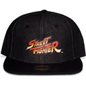 gorra-plana-negra-snapback-street-fighter-logo-de-difuzed