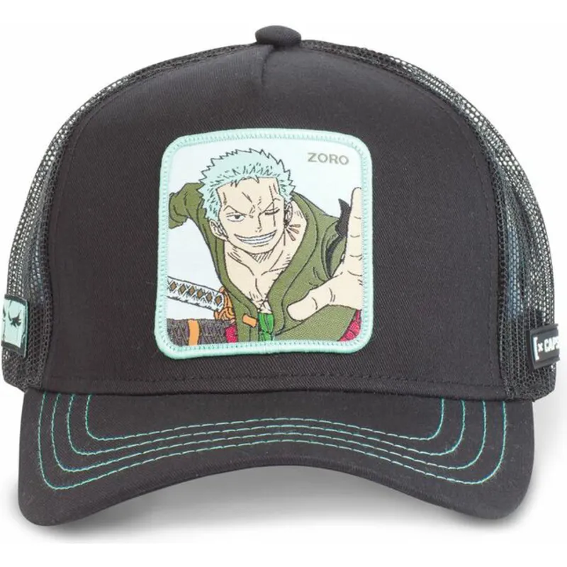 cepur-izliekta-truckeris-melns-snapback-zor2-roronoa-zoro-one-piece-no-capslab