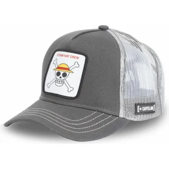 Gorra trucker gris Straw Hat Pirates SKU1 One Piece de Capslab