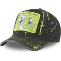 schwarze-und-grune-verstellbare-curved-cap-tag-ric-rick-und-morty-von-capslab