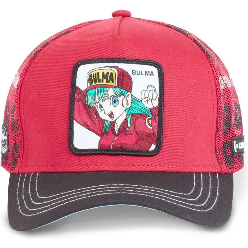 trucker-cap-rot-und-schwarz-bulma-db2-bul2-dragon-ball-von-capslab