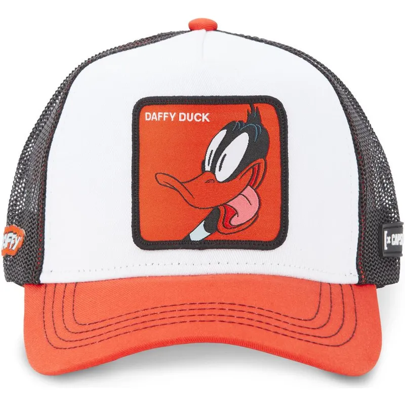 cepur-izliekta-truckeris-balts-snapback-loo5-daf1-duffy-duck-looney-tunes-no-capslab