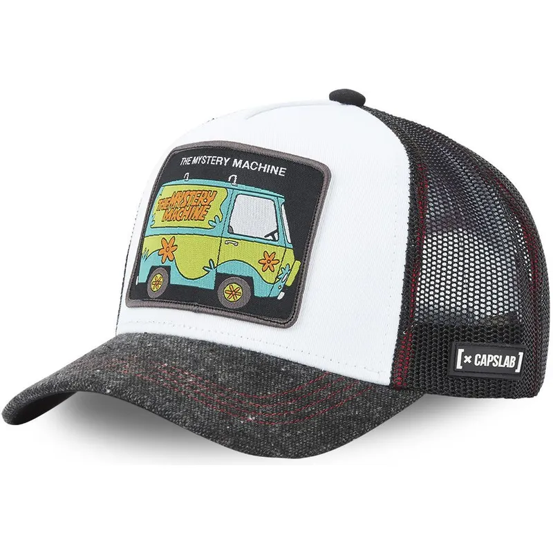 cepur-izliekta-truckeris-balts-snapback-mac-the-mystery-machine-scooby-doo-no-capslab