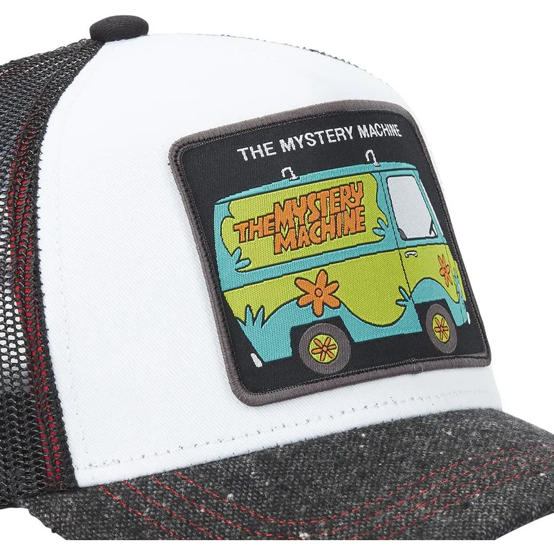 cepur-izliekta-truckeris-balts-snapback-mac-the-mystery-machine-scooby-doo-no-capslab