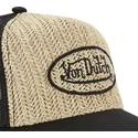 cepur-izliekta-truckeris-bruns-snapback-paille-no-von-dutch